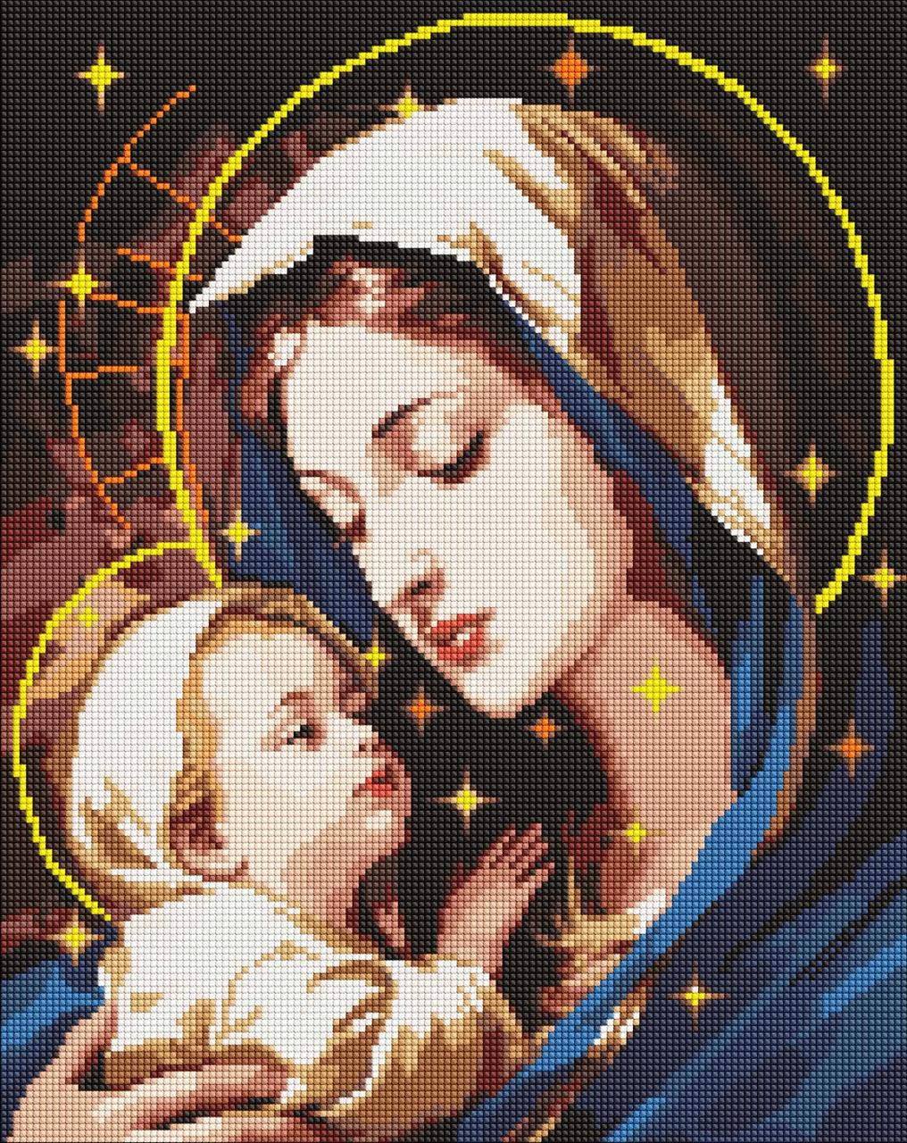 Алмазная мозаика Ideyka Любовь матери AMO7971 с голограммными стразами 40x50 см (2374984937)