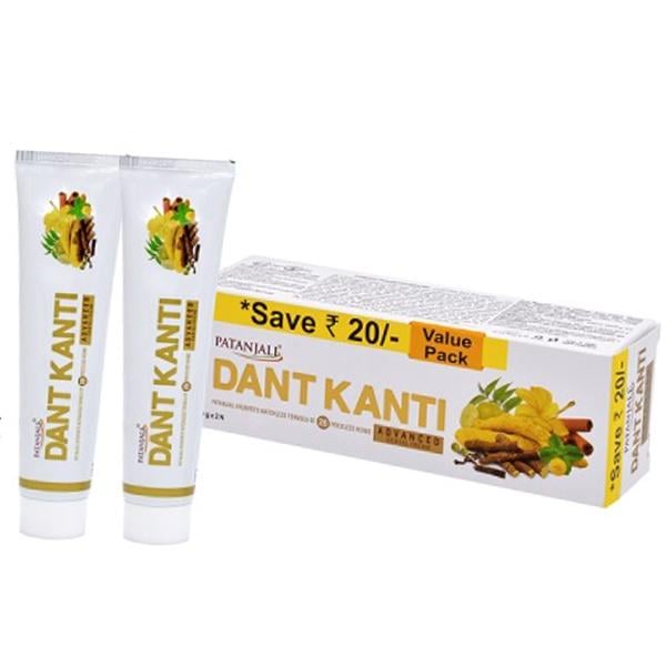 Крем для зубов Patanjali Dant Kanti Advanced Dental Cream 200 г (43635057)