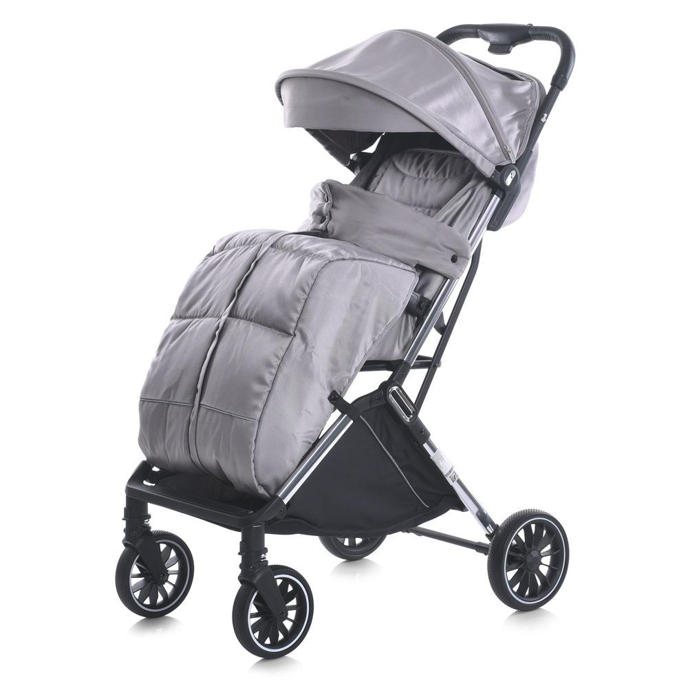 Коляска прогулянкова книжка El Camino ME 1129 3 положення спинки чохол LINK Silver Striped (6903317616213) - фото 3