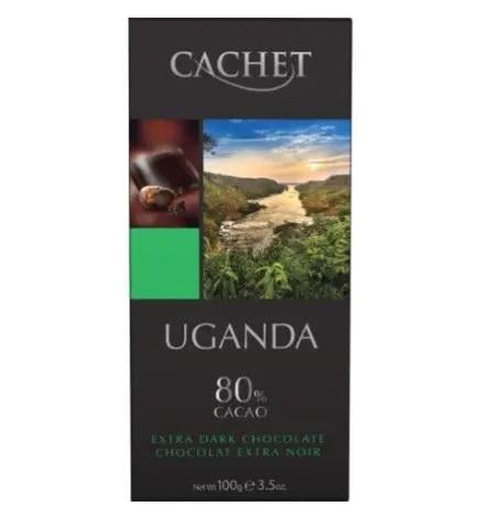 Шоколад чорний 80% Cachet Uganda 100 г (13344326)