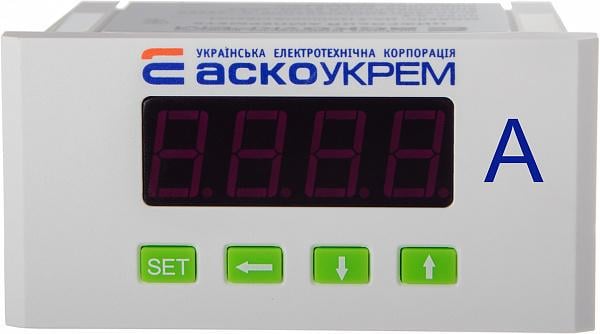 Амперметр цифровой АСКО-УКРЕМ трансформаторного включения XX/5А AC 96х48 мм ЦА-5 (A0190010123)