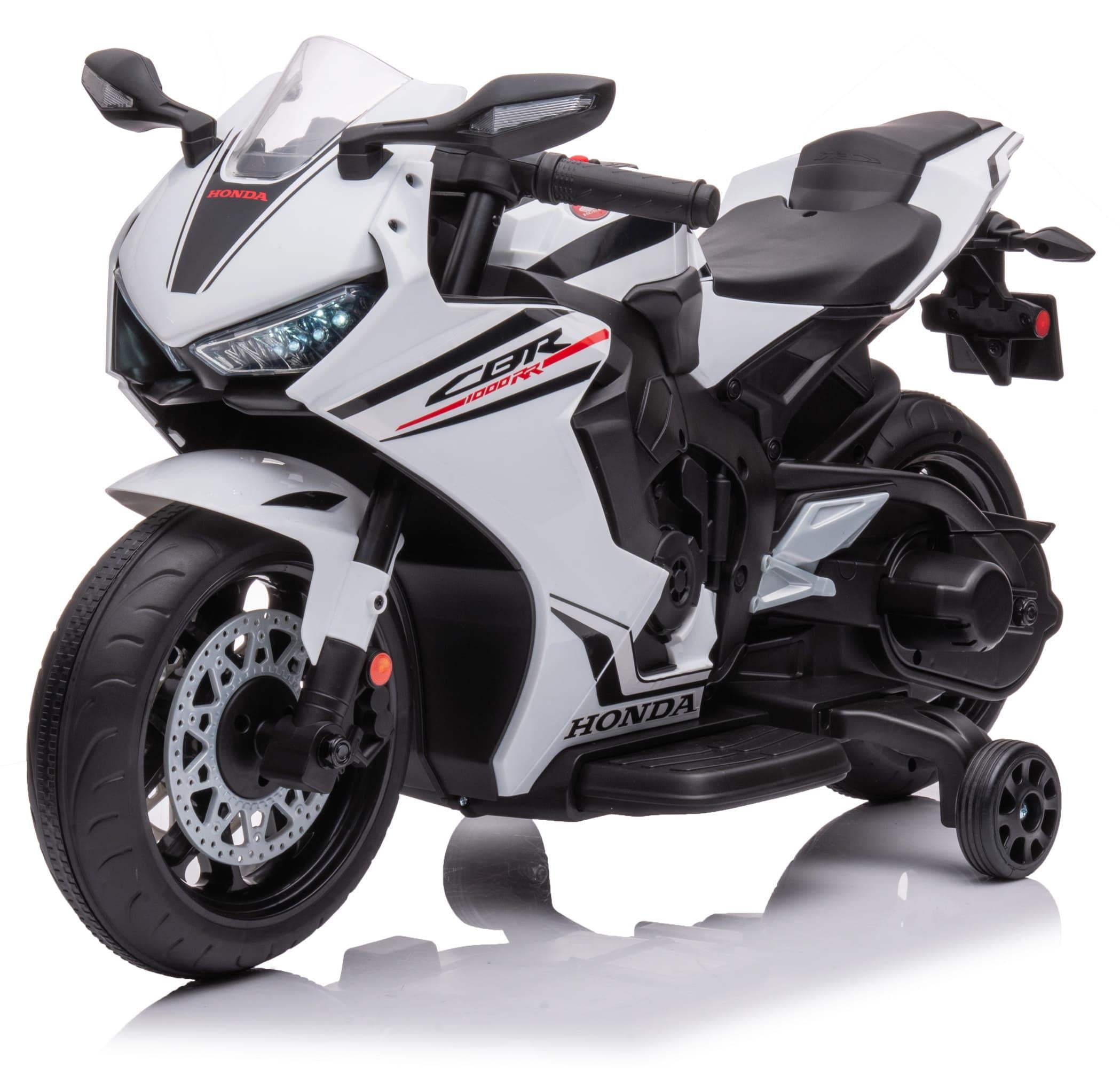 Детский электромотоцикл Honda CBR1000RR лицензионный Белый (10031)