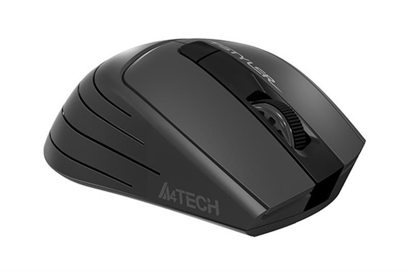 Мышь беспроводная A4Tech FG30 2.4GHz оптическая 1000-2000 DPI от батарейки Black/Grey (29709819) - фото 2 Мышь беспроводная A4Tech FG30 2.4GHz оптическая 1000-2000 DPI от батарейки Black/Grey (29709819) - фото 2