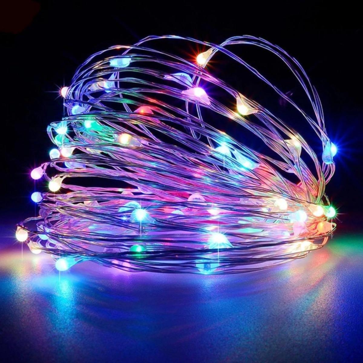 Гирлянда новогодняя Ledlight Струна 3 м Разноцветный