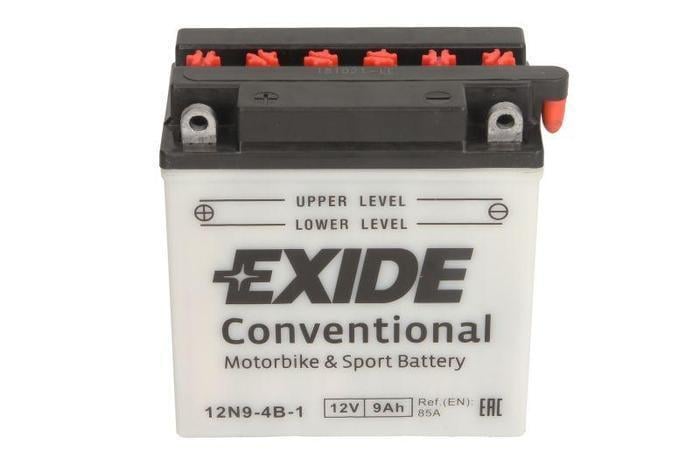 Акумулятор мото EXIDE CONVENTIONAL 6СТ-9 Ah Аз 12V 85А EN 12N9-4B-1 (90482)