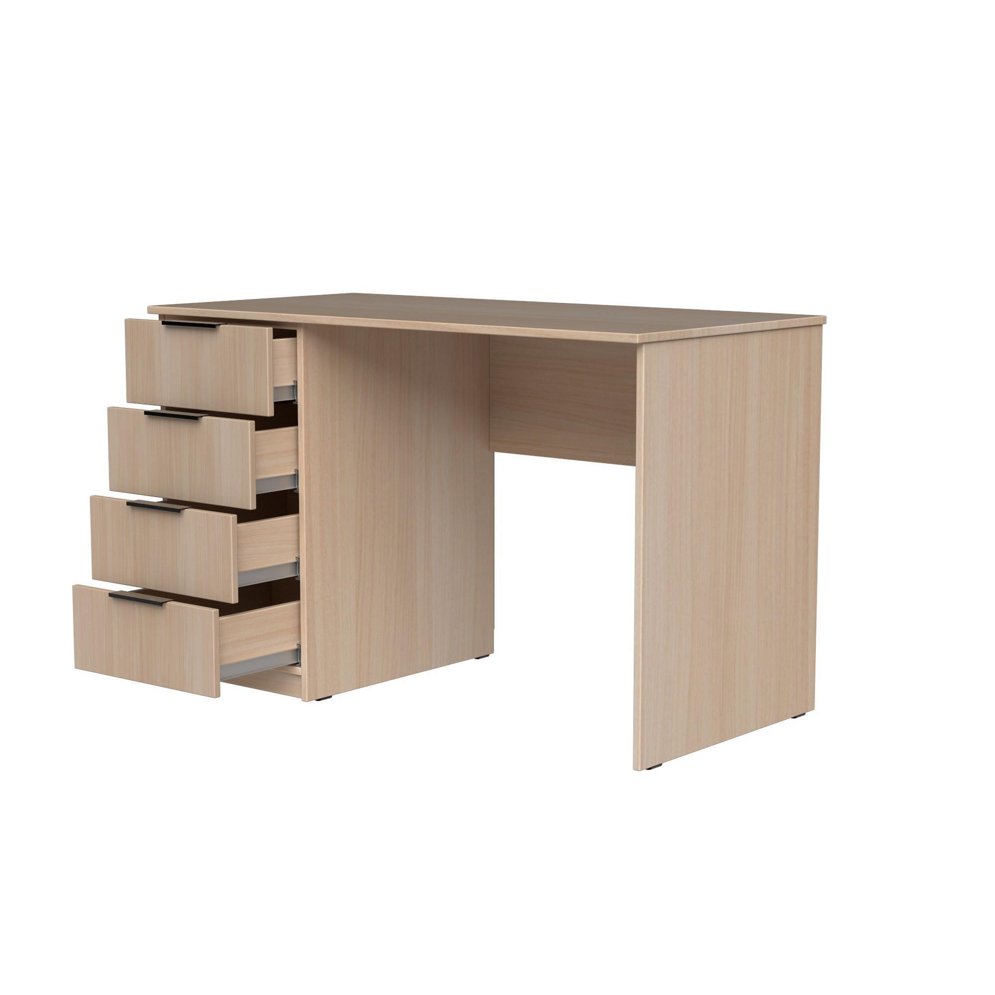 Стол письменный СП2 4Я SENAM 750х1100х600 мм ДСП Дуб Молочный - фото 4