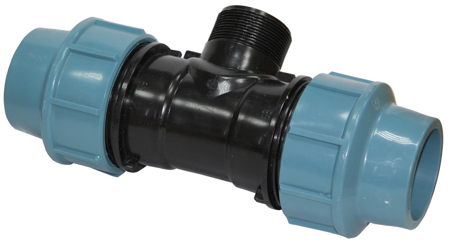 Трійник для поліетиленових труб Santan ТНР із зовнішньою різьбою 63x63 мм x 2" (AR3473) - фото 3 Трійник для поліетиленових труб Santan ТНР із зовнішньою різьбою 63x63 мм x 2" (AR3473) - фото 3