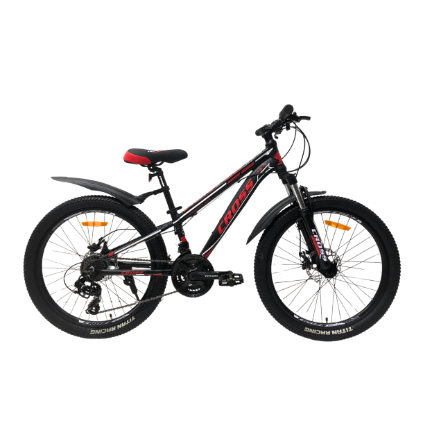 Велосипед Cross Hunter 24" 12,5" Черный/Красный (2537131598) - фото 1 Велосипед Cross Hunter 24" 12,5" Черный/Красный (2537131598) - фото 1
