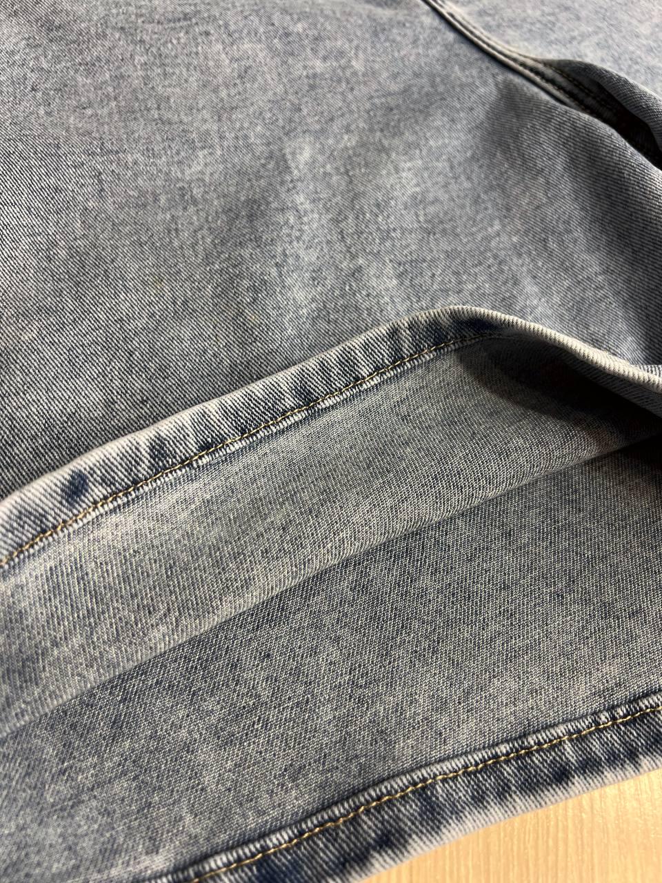 Шорты женские джинсовые Liana 4-015 бермуды высокая посадка большие размеры стрейч р. 30 Голубой (4037) - фото 6 Шорты женские джинсовые Liana 4-015 бермуды высокая посадка большие размеры стрейч р. 30 Голубой (4037) - фото 6