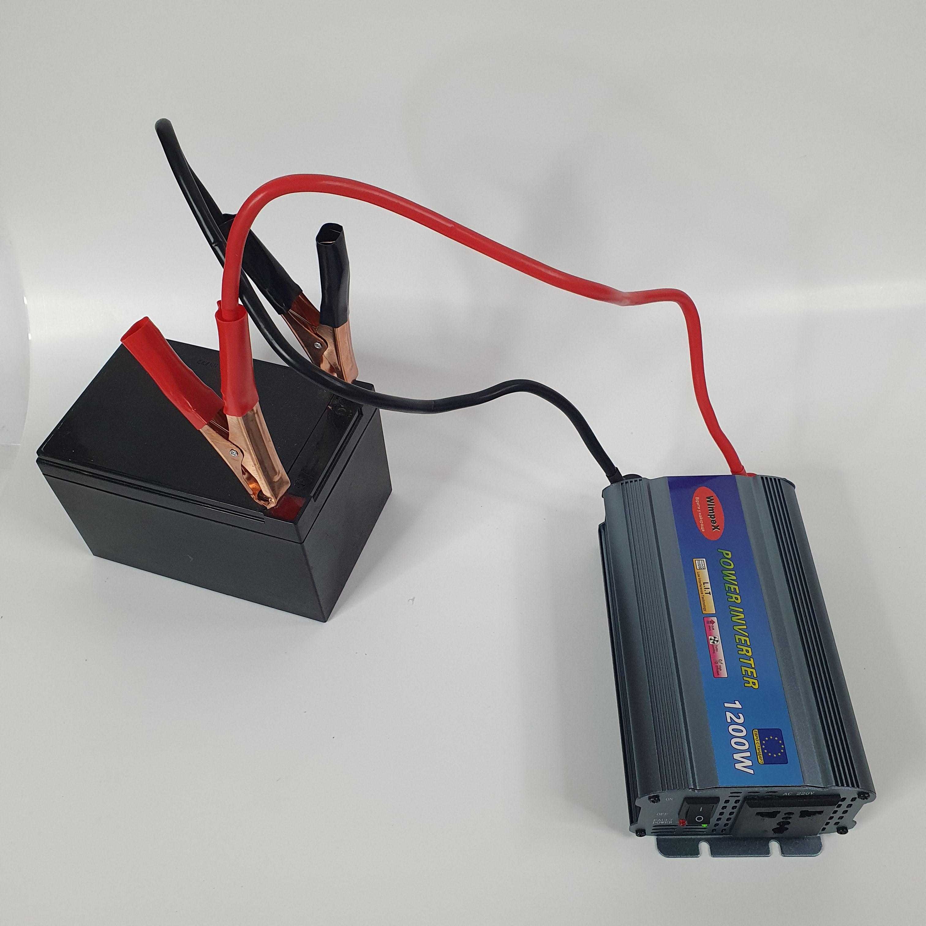 Перетворювач напруги Wimpex Inverter із частотою 50 Гц 1200W 12V-220V (WX-1200V) - фото 9