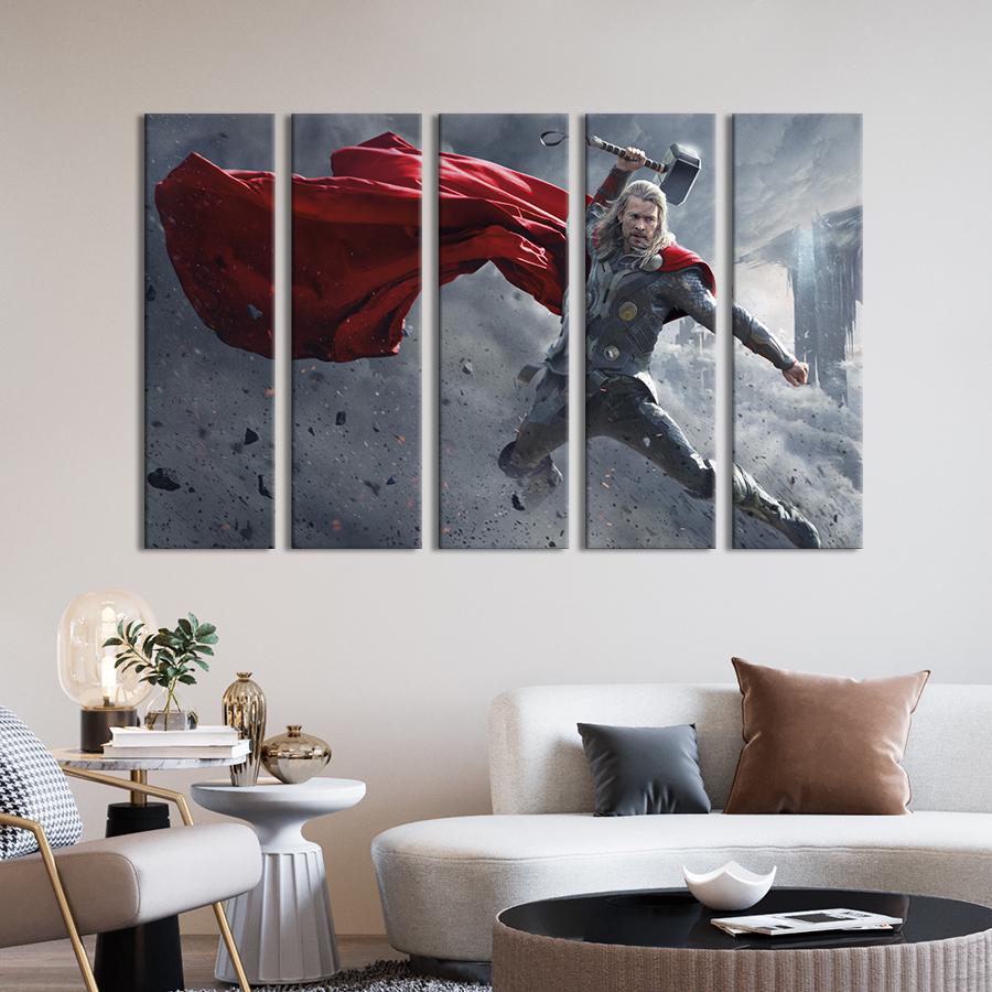 Картина на холсте Могущественный Тор 155x95 см (1520-51)