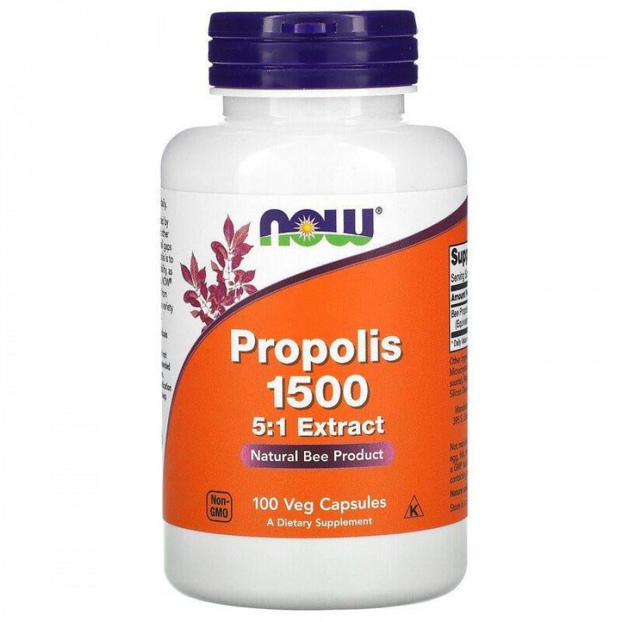 Натуральна добавка для імунітету NOW Foods Propolis 1500 мг 100 Veg Caps