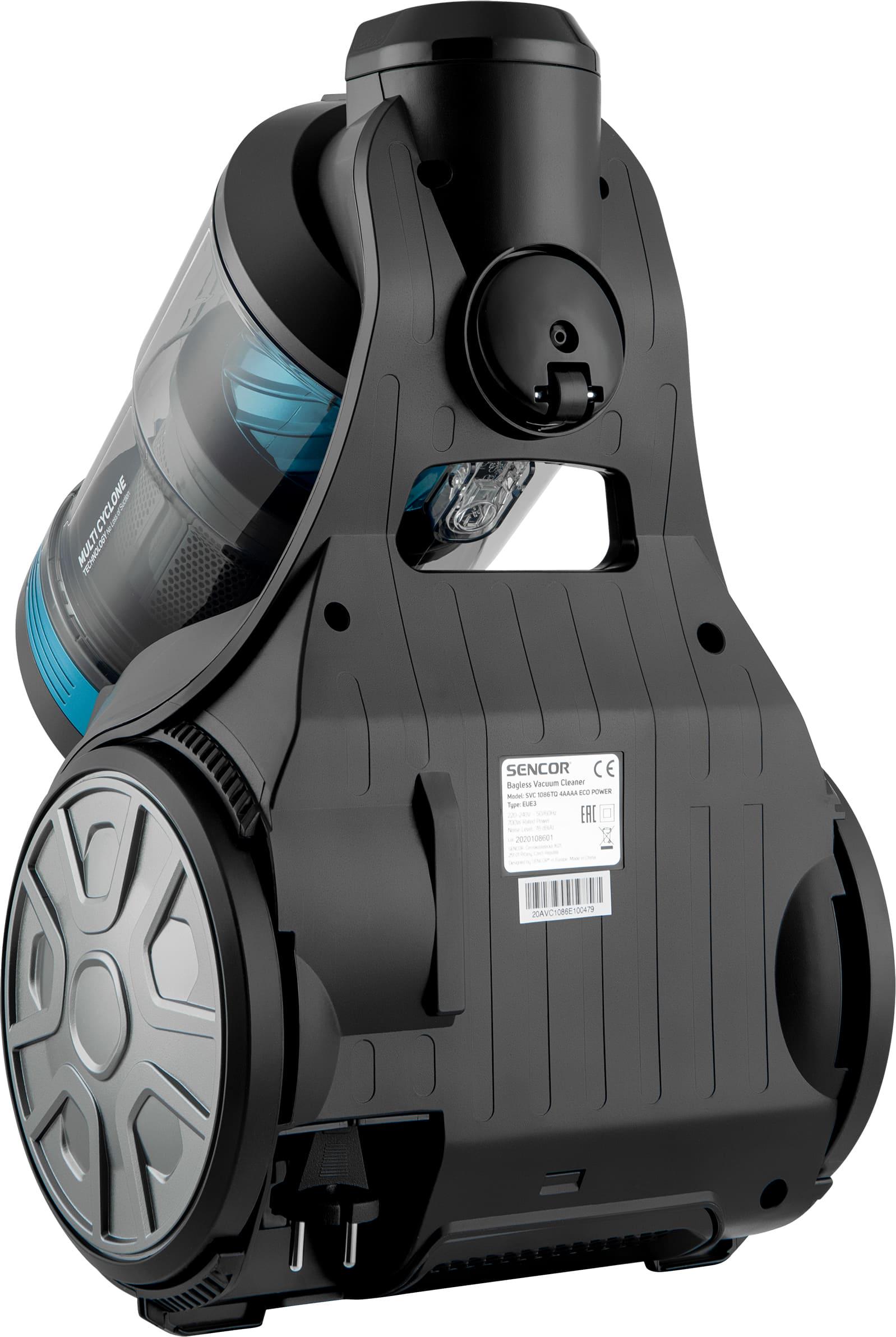 Пылесос Sencor SVC1086TQ контейнерный 700 Вт HEPA 13 3,5 л для сухой уборки Черный/Синий (622459) - фото 8 Пылесос Sencor SVC1086TQ контейнерный 700 Вт HEPA 13 3,5 л для сухой уборки Черный/Синий (622459) - фото 8