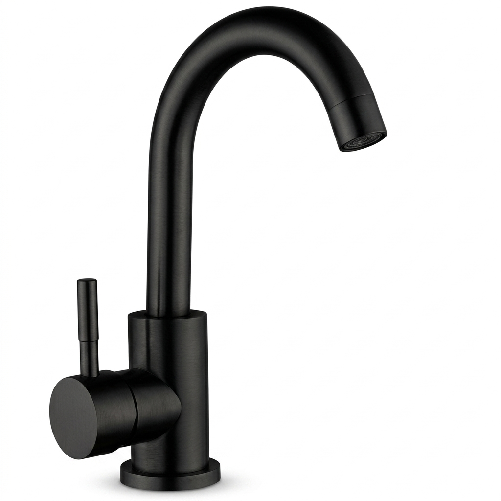 Змішувач для раковини MIXXUS SUS-011-B одноважільний Чорний матовий (MI6045)