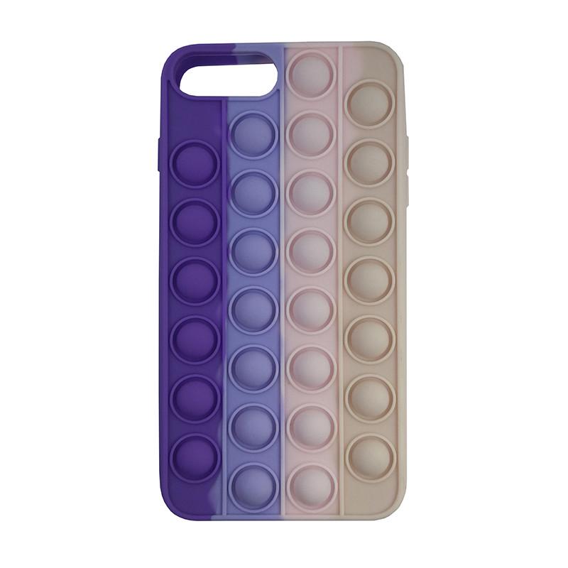 Чехол Pop it Silicon case iPhone 6/7/8 Plus Violet+Pink+Cream (29caa1-4055)