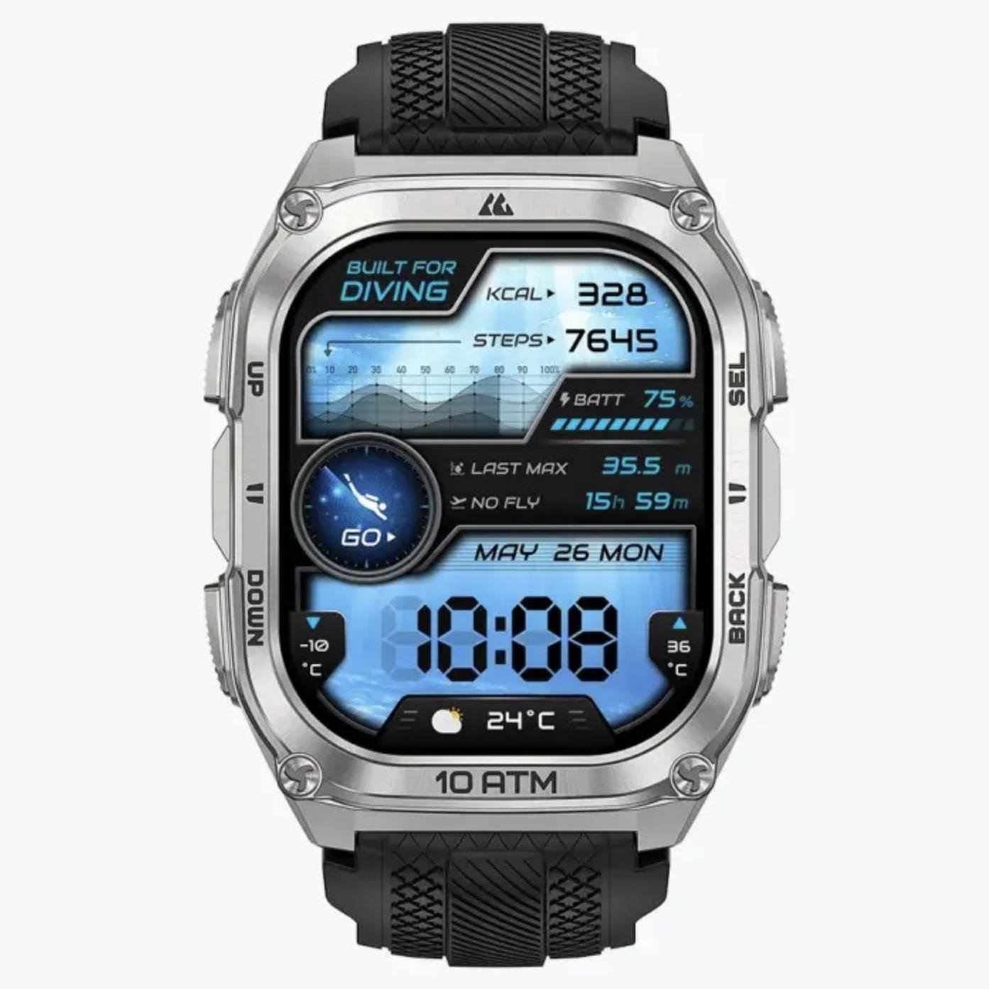 Смарт-часы тактические Kospet Tank M4 Silver