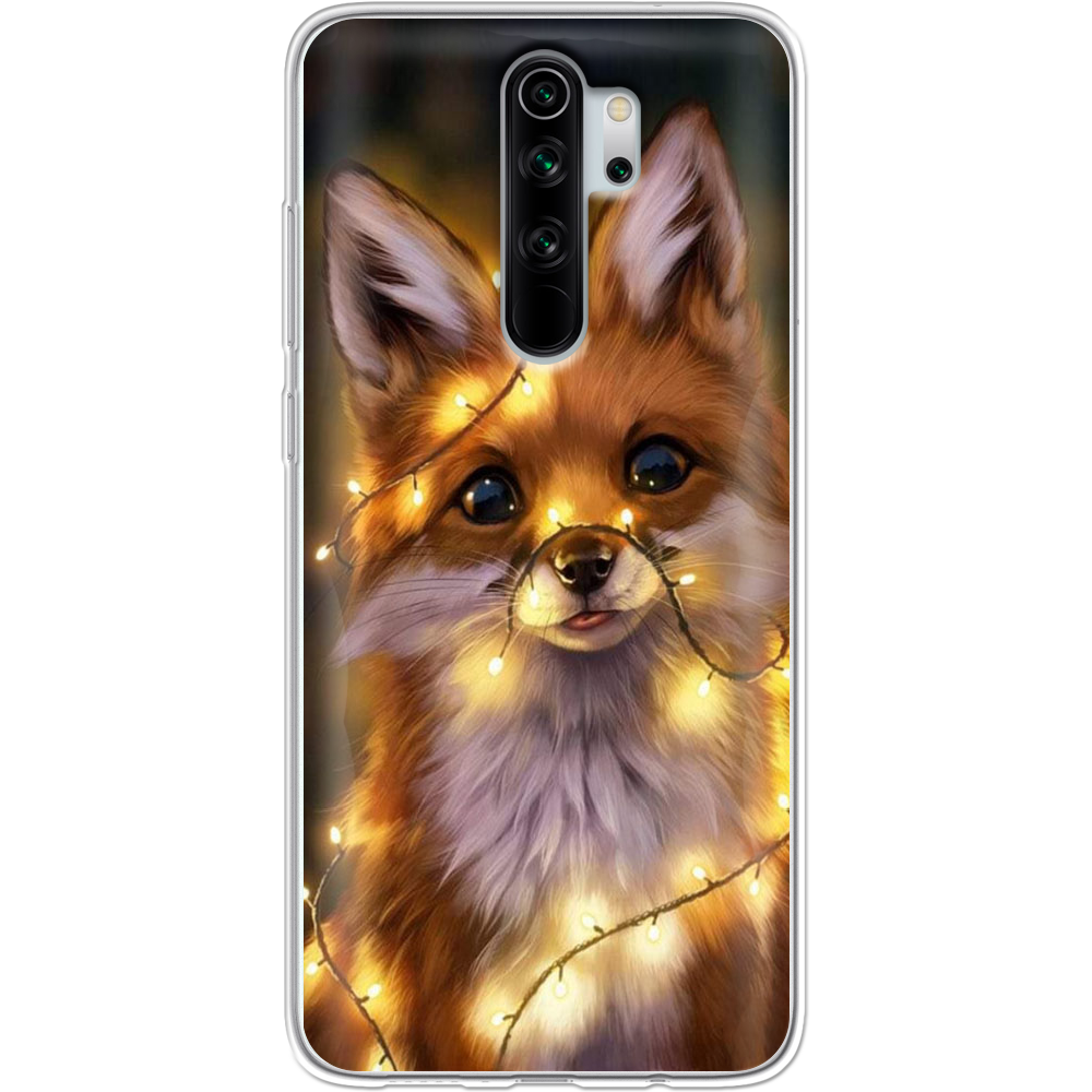 Чехол Boxface Xiaomi Redmi Note 8 Pro Рождественская лиса Прозрачный силикон (38222-up2399-38222)