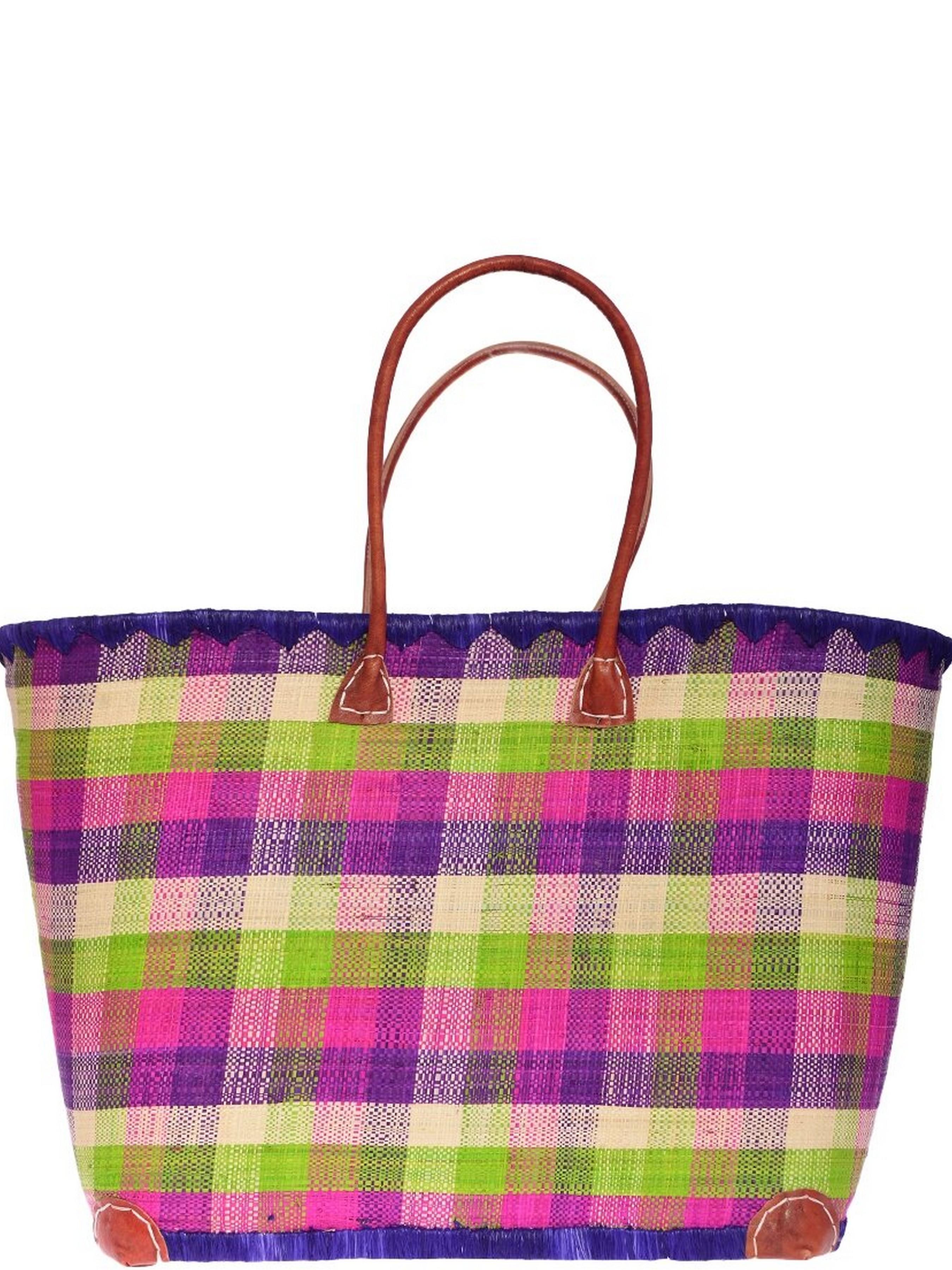 Сумка пляжна Le Comptoir de la plage Madras GM One size Prune 009 (ZIK0000011516)