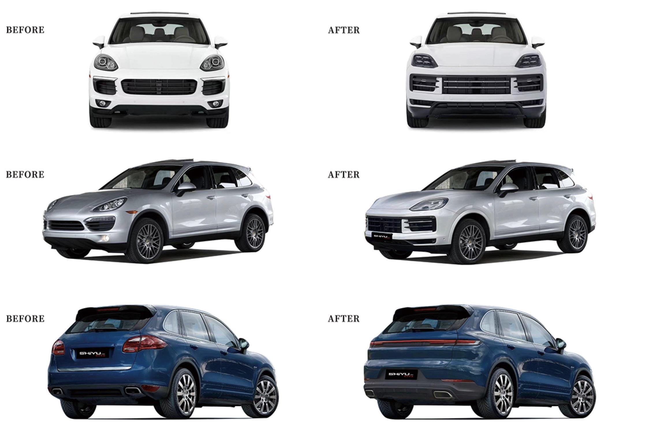 Комплект рестайлинга GBT в 2024 г. для Porsche Cayenne 2010-2017 гг. под покраску (146691)