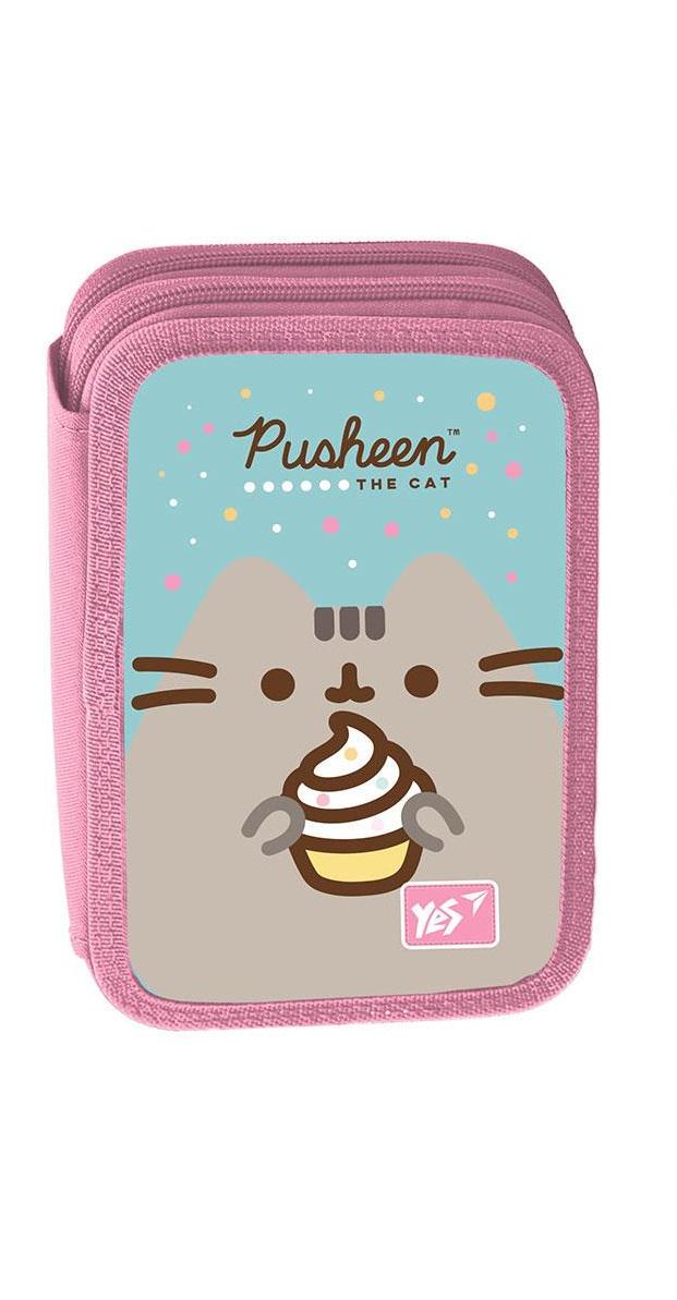 Пенал-книжка твердый Yes двойной HP-01 Pusheen (533367)