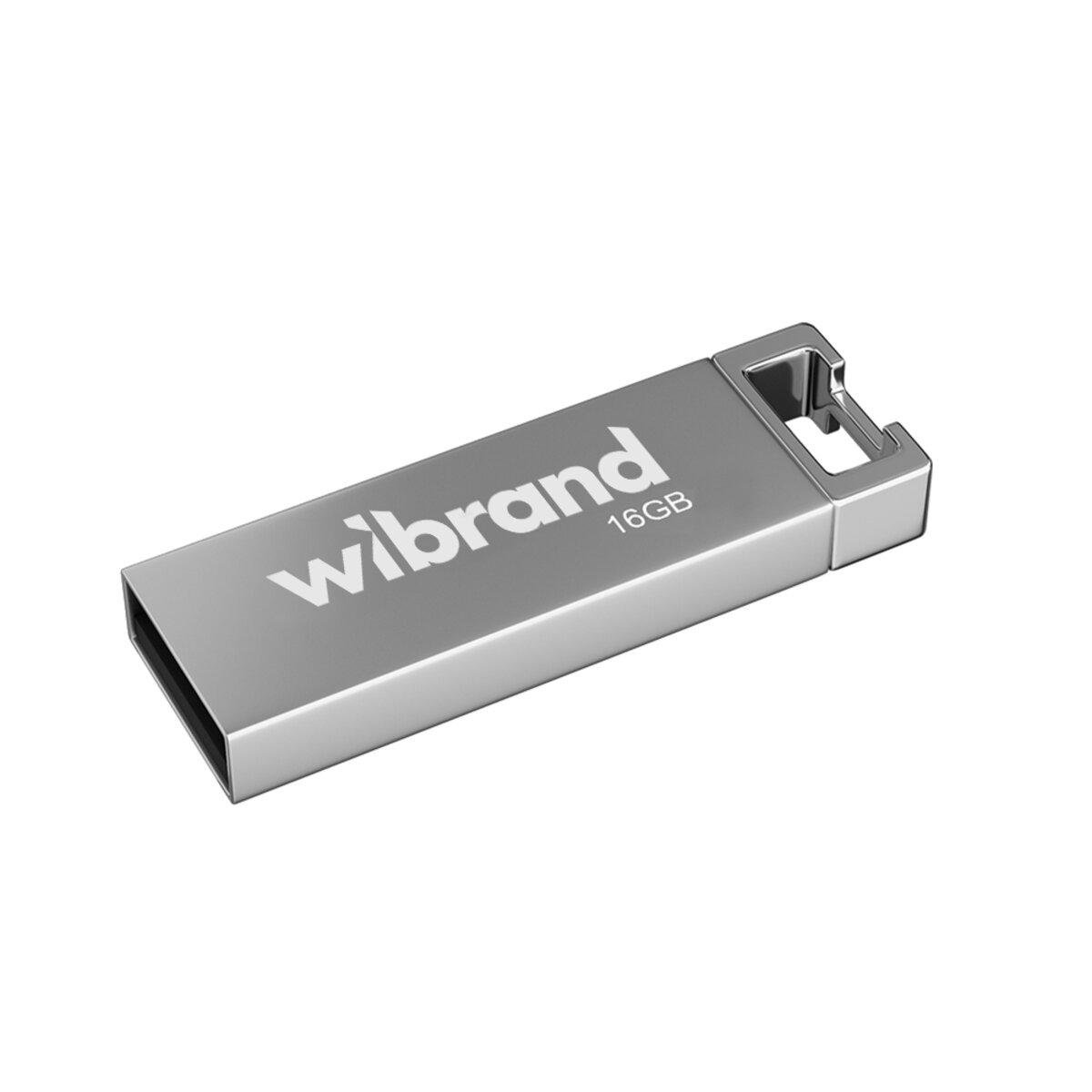 Флеш-память USB металлический моноблок Flash Wibrand WI2.0/CH16U6S USB 2.0 chameleon 16 Gb Silver (600995)