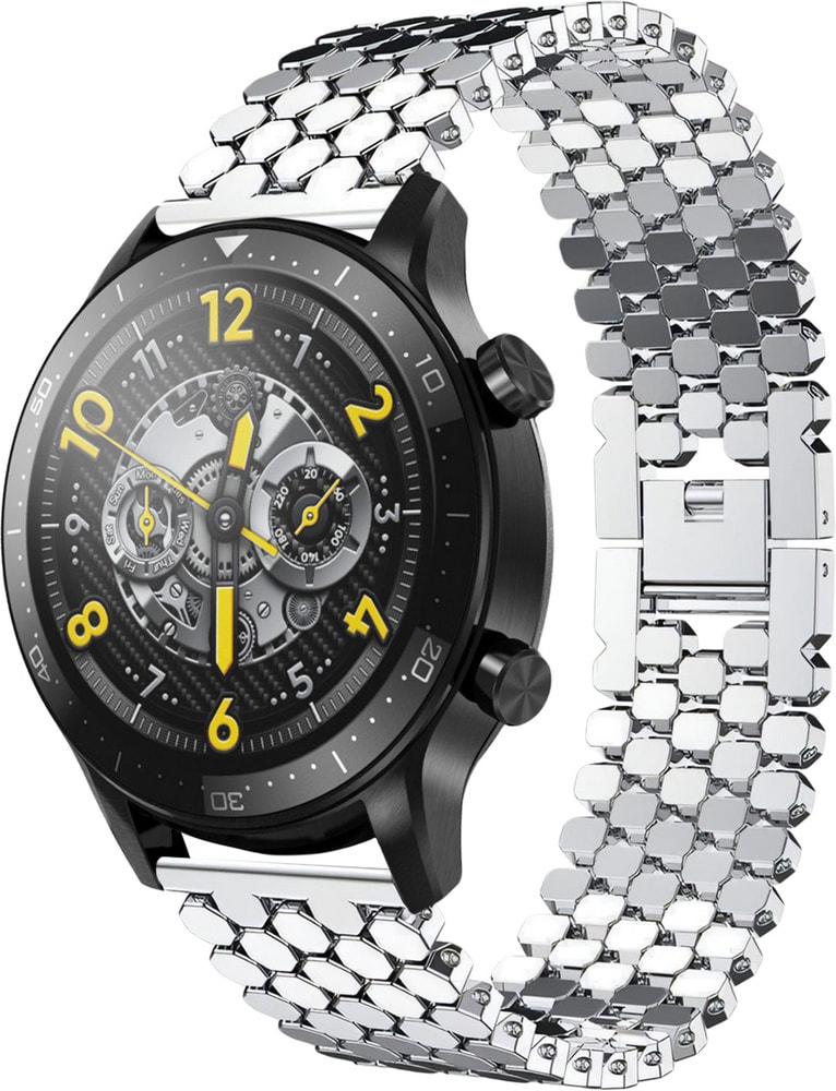 Металевий ремінець Scaly для Realme Watch S Pro Silver (28779-59)
