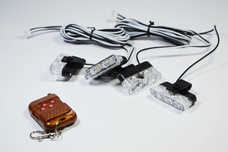 Стробоскоп в решітку радіатора LED 9202 12V з пультом Білий (3955) - фото 10 Стробоскоп в решітку радіатора LED 9202 12V з пультом Білий (3955) - фото 10