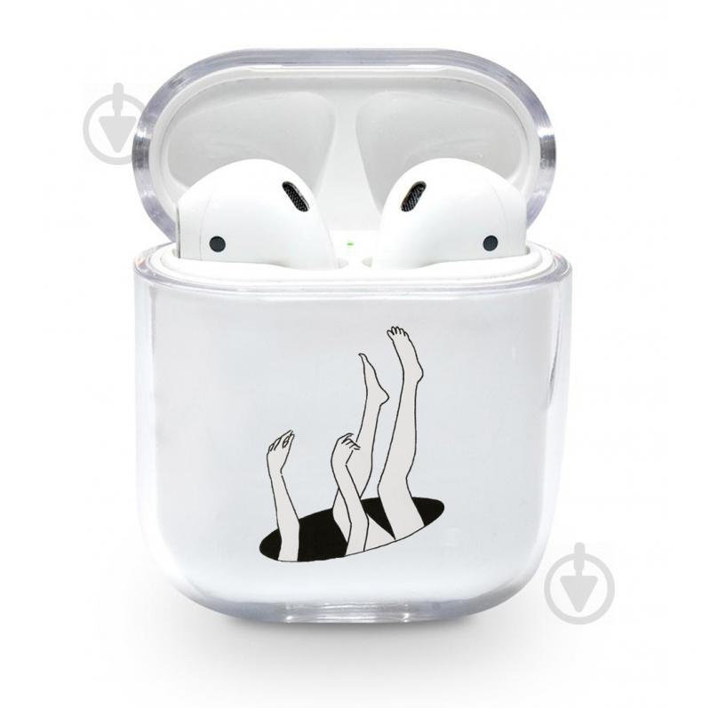 Прозрачный силиконовый чехол Apple AirPods с рисунком - The fall (KAP1136) Прозрачный силиконовый чехол Apple AirPods с рисунком - The fall (KAP1136)