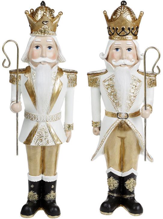 Набор 2 статуэтки Щелкунчик Gold 9,5х7х30,5 см