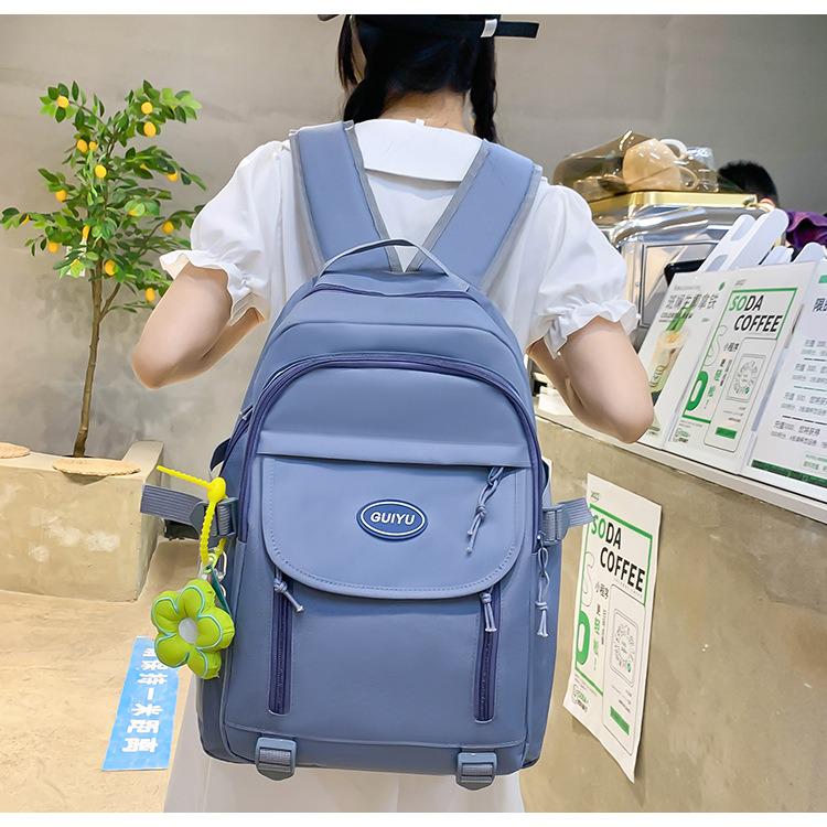 Школьный рюкзак для девочки GUIYU 5в1 5-11 класс Голубой (27668071) - фото 5