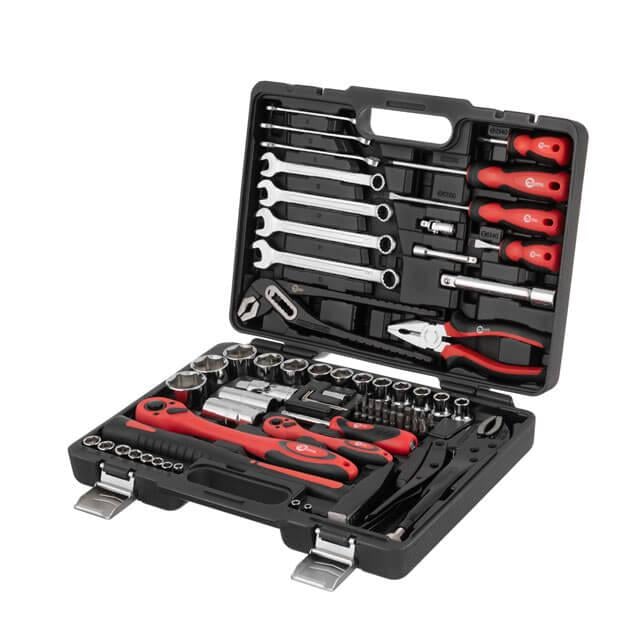 Набір інструментів професійний Intertool 1/2" & 1/4" 72 од. (ET-6073)