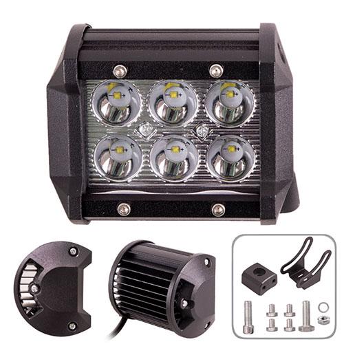 Фара рабочего света Pulso WLP-18F6 Spot 6 Led 3 W 10-30 V 18 W 6000K 95x75x75 мм (427450) - фото 4