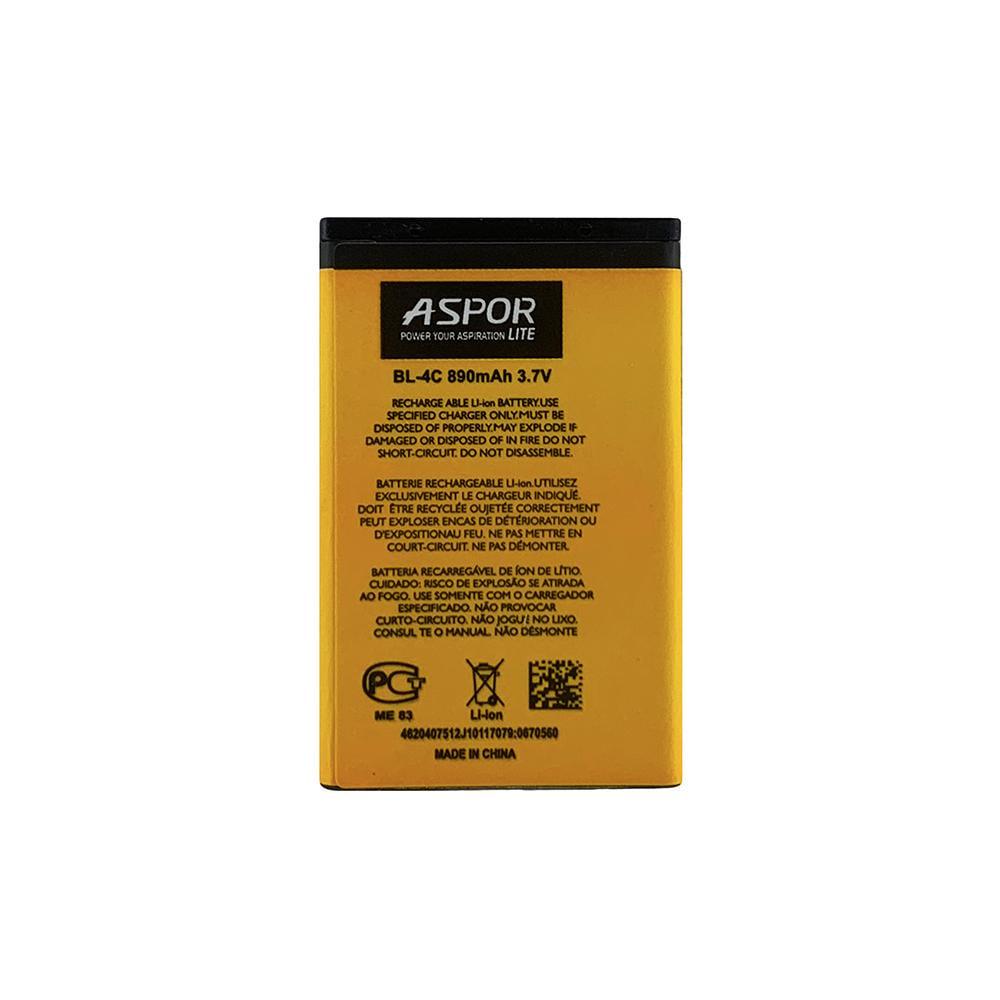 Аккумулятор Aspor Lite BL-4C для Nokia 1508/6101/6260/5100/7270/1662