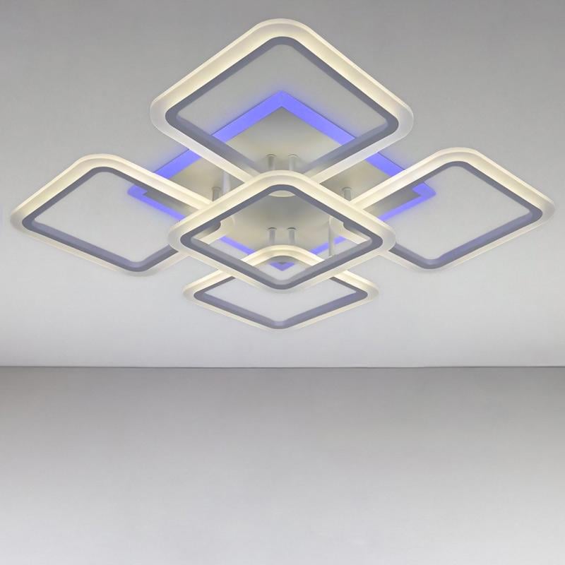 Люстра потолочная LED с RGB подсветкой Light House NM-16470/41 RGB 150W36W Белый