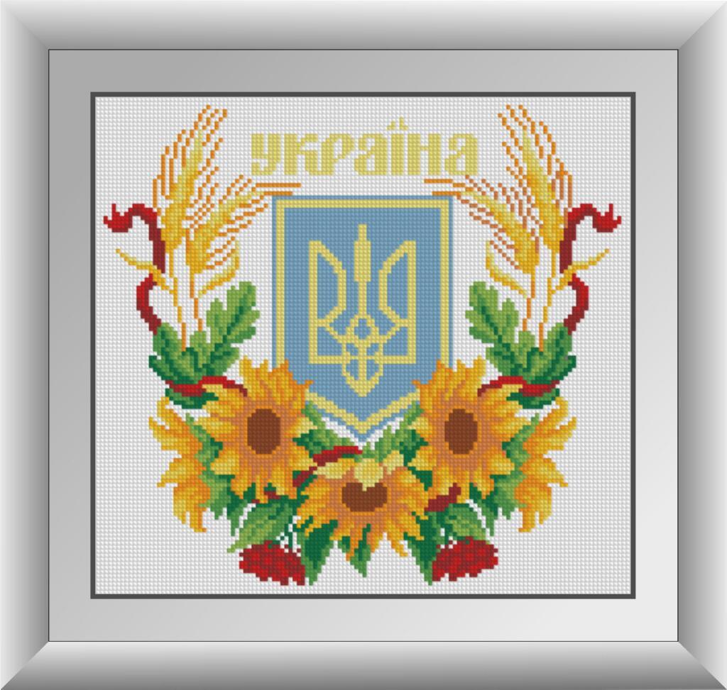Алмазная мозаика Dream Art Герб Украины 2 30x32,5 см (DA.30085)