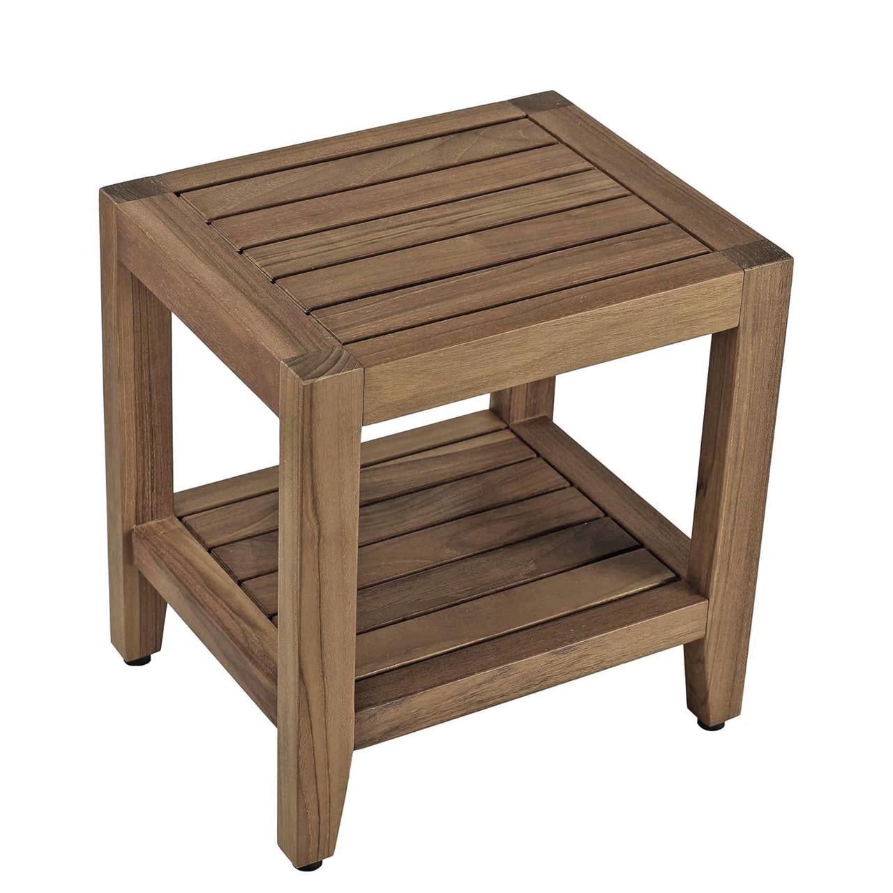 Табурет для ванной из дерева Асконта Корица (ТВН-008733)