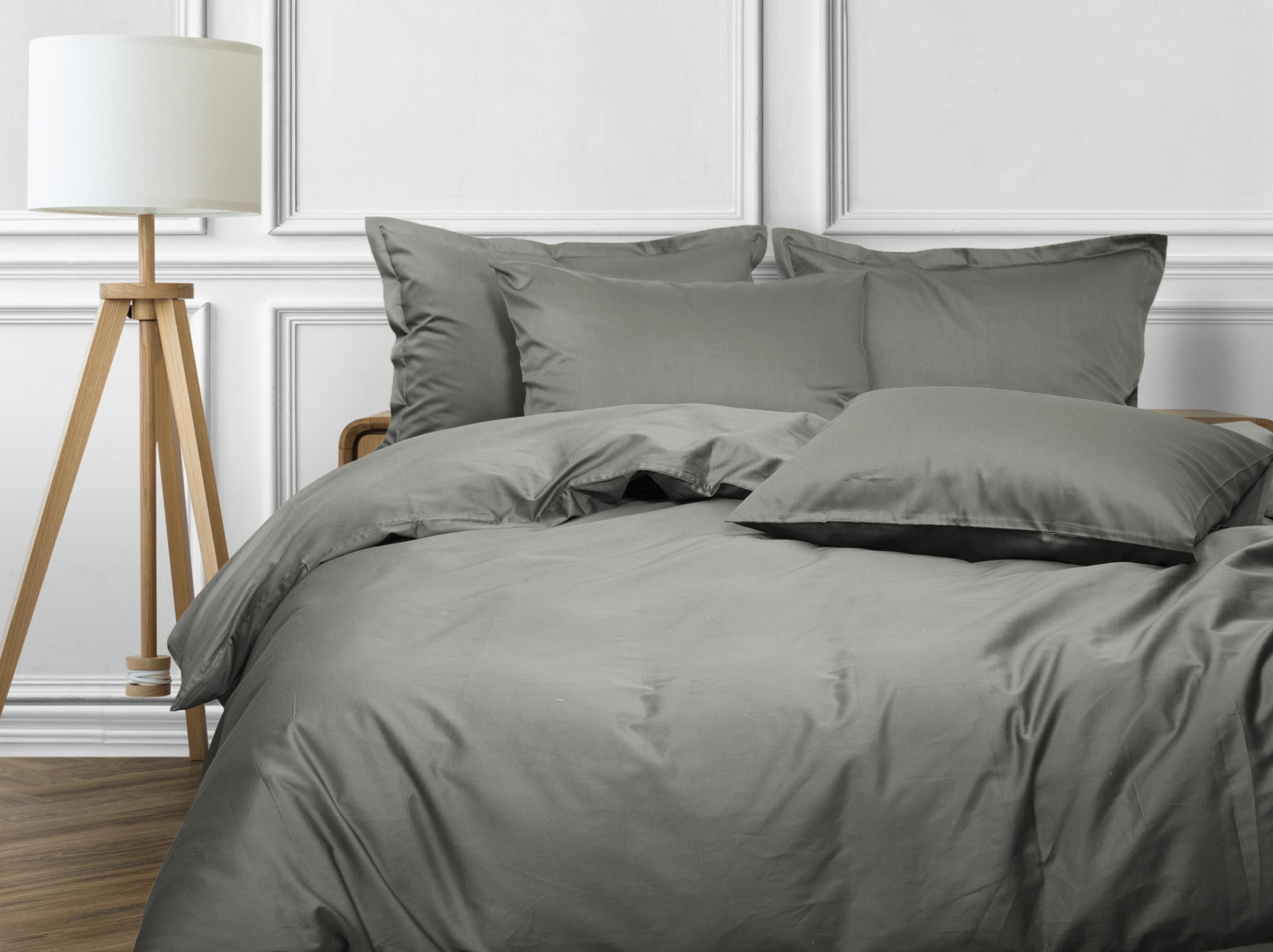 Комплект постельного белья LUXURY LINENS Cecilia 100% египетский хлопок Olive/Gray (2300167)