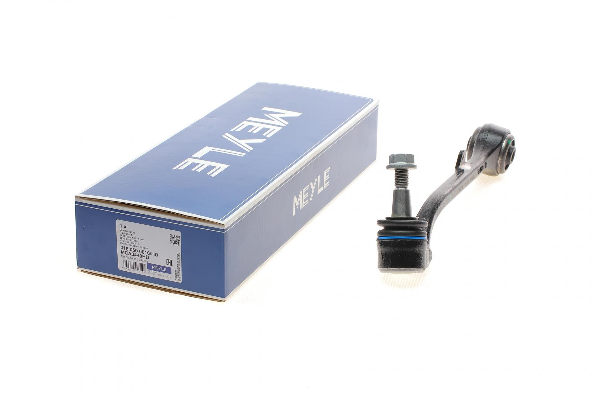Рычаг подвески Meyle передний/снизу/сзади R BMW X3 E83 2,0-3,0D 03-11 (316 050 0016/HD)