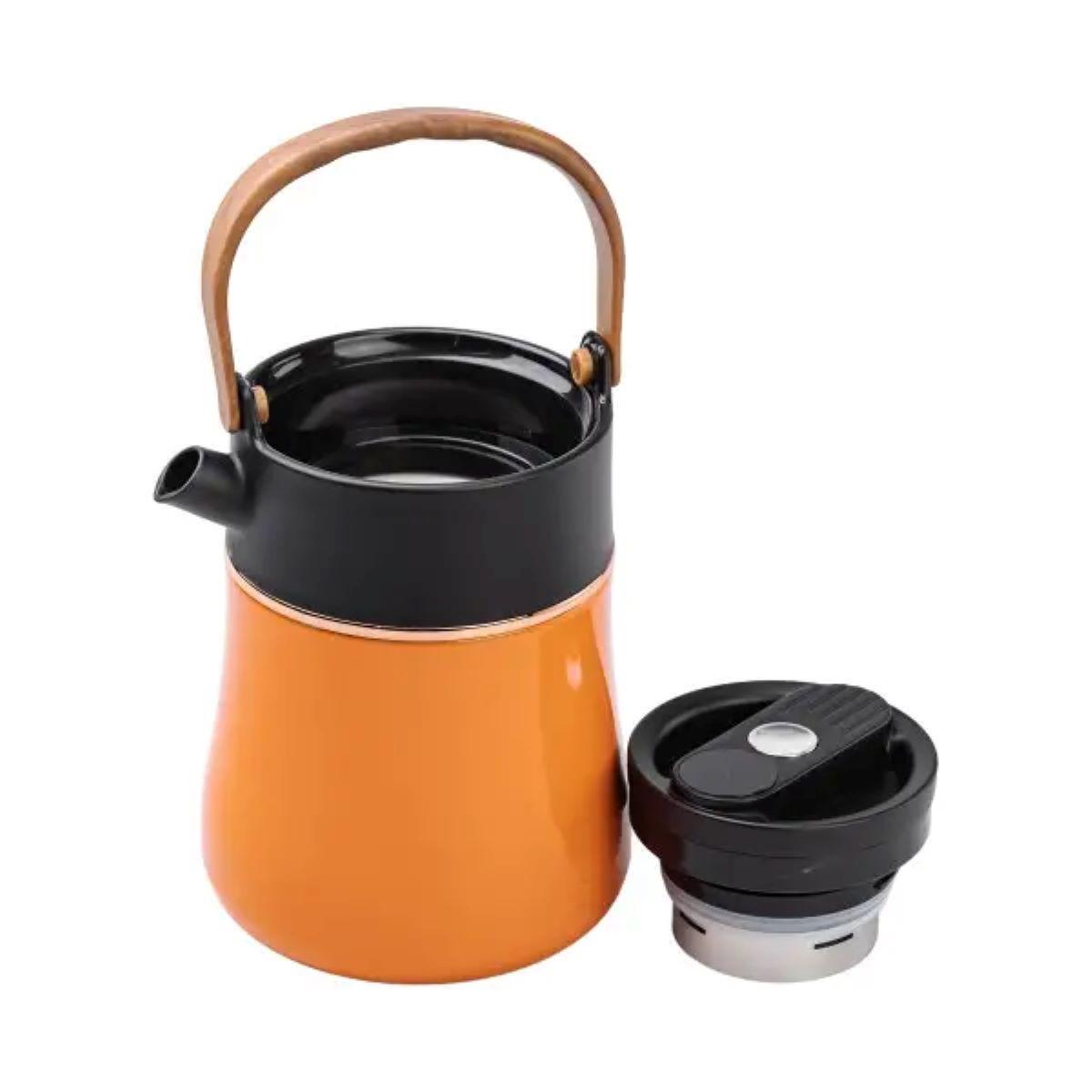 Чайник термос с датчиком температуры и вакуумной изоляцией HP-14-22O 700 мл Оранжевый (A-033288) - фото 4 Чайник термос с датчиком температуры и вакуумной изоляцией HP-14-22O 700 мл Оранжевый (A-033288) - фото 4