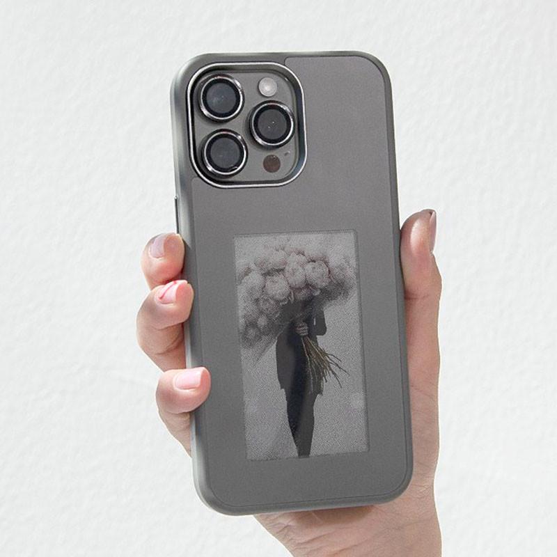 Противоударный TPU+PC чехол Ink Show 2.0 для Apple iPhone 14 Pro (6.1") Grey - фото 4