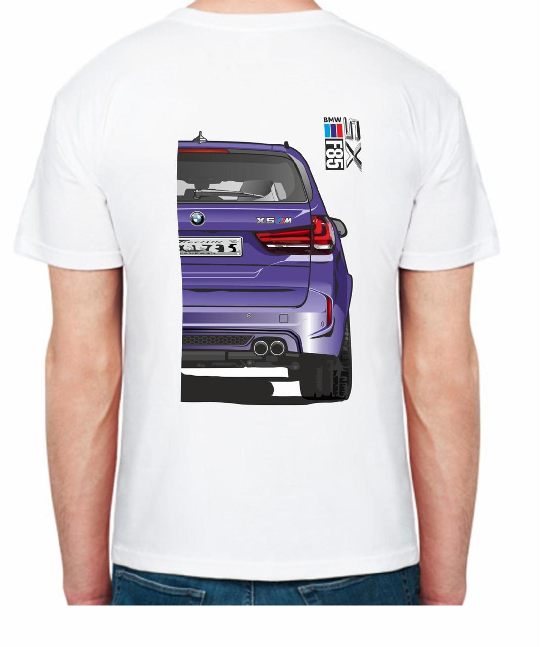 Футболка мужская Avtolife BMW X5 F85 MotorSport R 206485 XL Белый (2494943791)