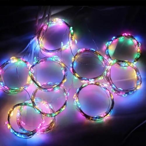 Гирлянда штора с пультом дистанционного управления USB 300 Led RGB 3х3 м Разноцветный (50094)