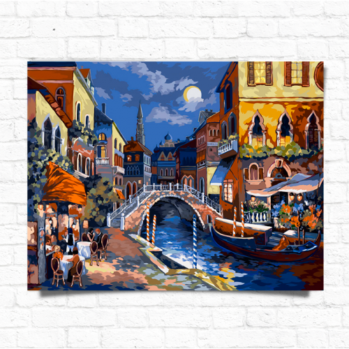 Картина по номерам Danko toys Ночная Венеция 40х50 см (KpN-01-02) В коробке Картина по номерам Danko toys Ночная Венеция 40х50 см (KpN-01-02) В коробке