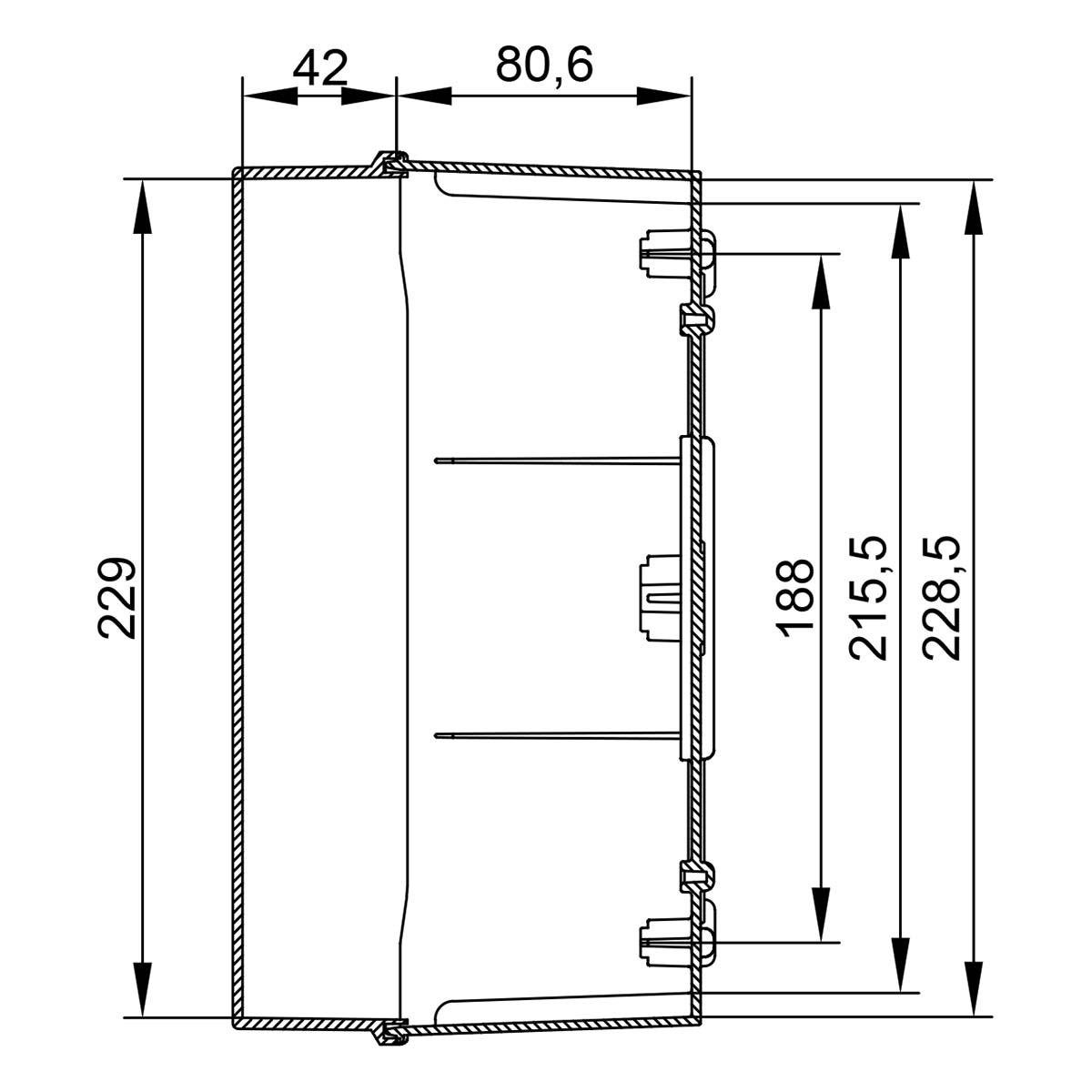 Коробка клеммная IDE P65-IP67 243x333x132 мм (ELT322) - фото 7