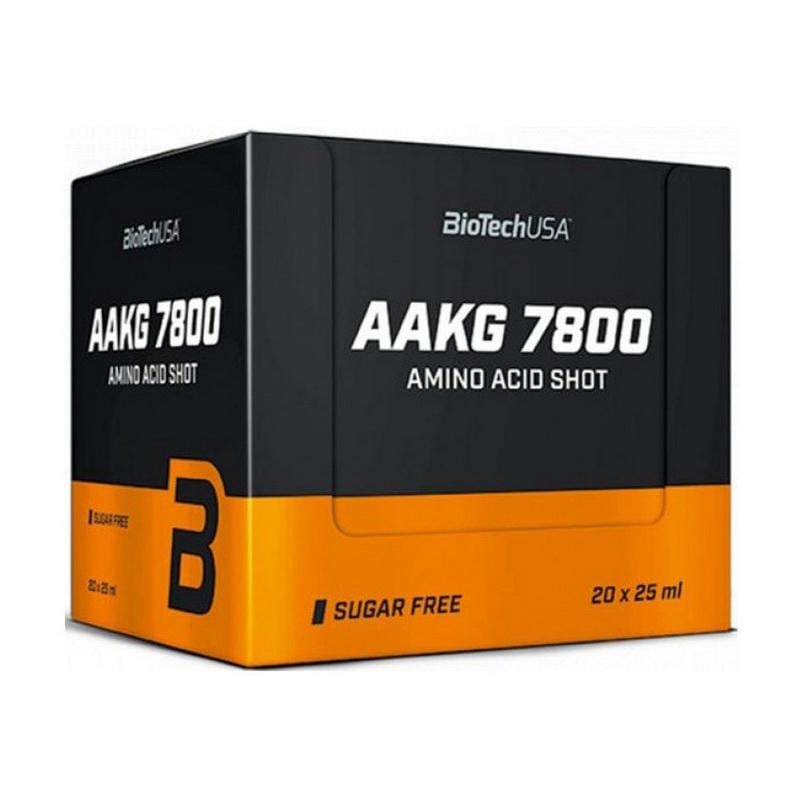 Аргинин жидкий BioTech AAKG 7800 20 шотов по 25 мл Розовый грейпфрут