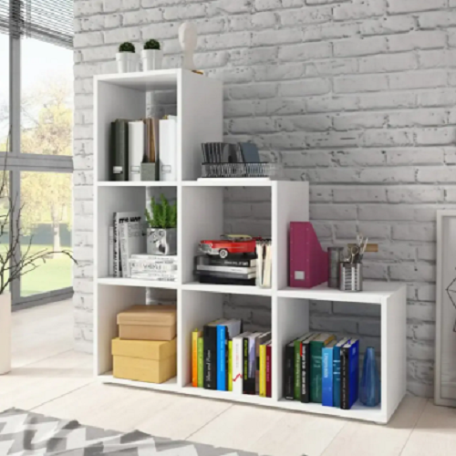 Стеллаж лесенка для дома на 6 ячеек Белый (Р39) - фото 3 Стеллаж лесенка для дома на 6 ячеек Белый (Р39) - фото 3