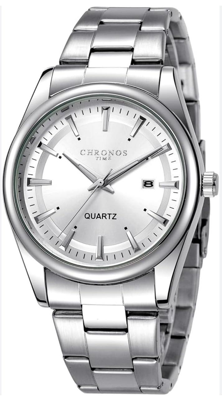 Часы мужские CHRONOS кварцевый механизм с тремя стрелками и датой (2484109434)