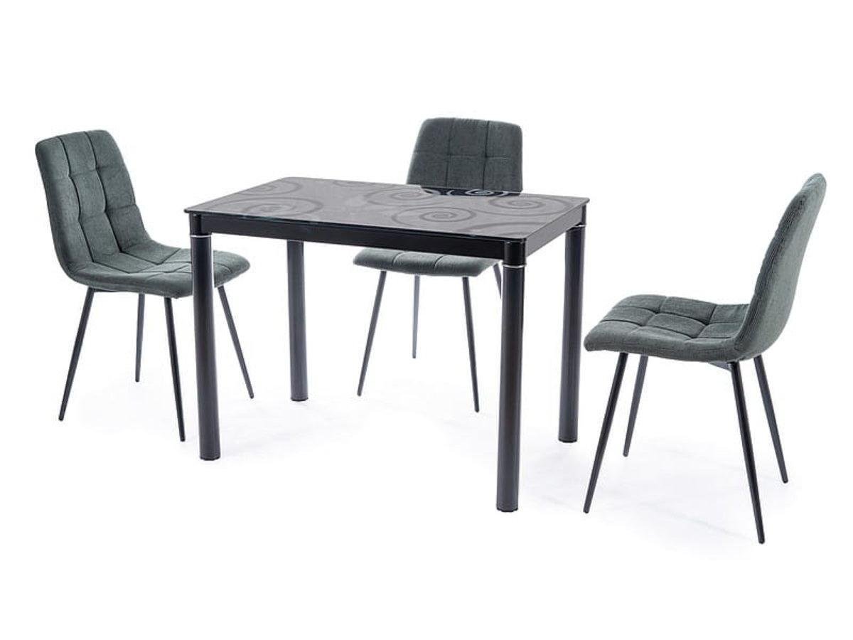 Стіл прямокутний для кухні Signal Meble DAMAR 80X60 см Чорний (DAMARC80) - фото 3 Стіл прямокутний для кухні Signal Meble DAMAR 80X60 см Чорний (DAMARC80) - фото 3