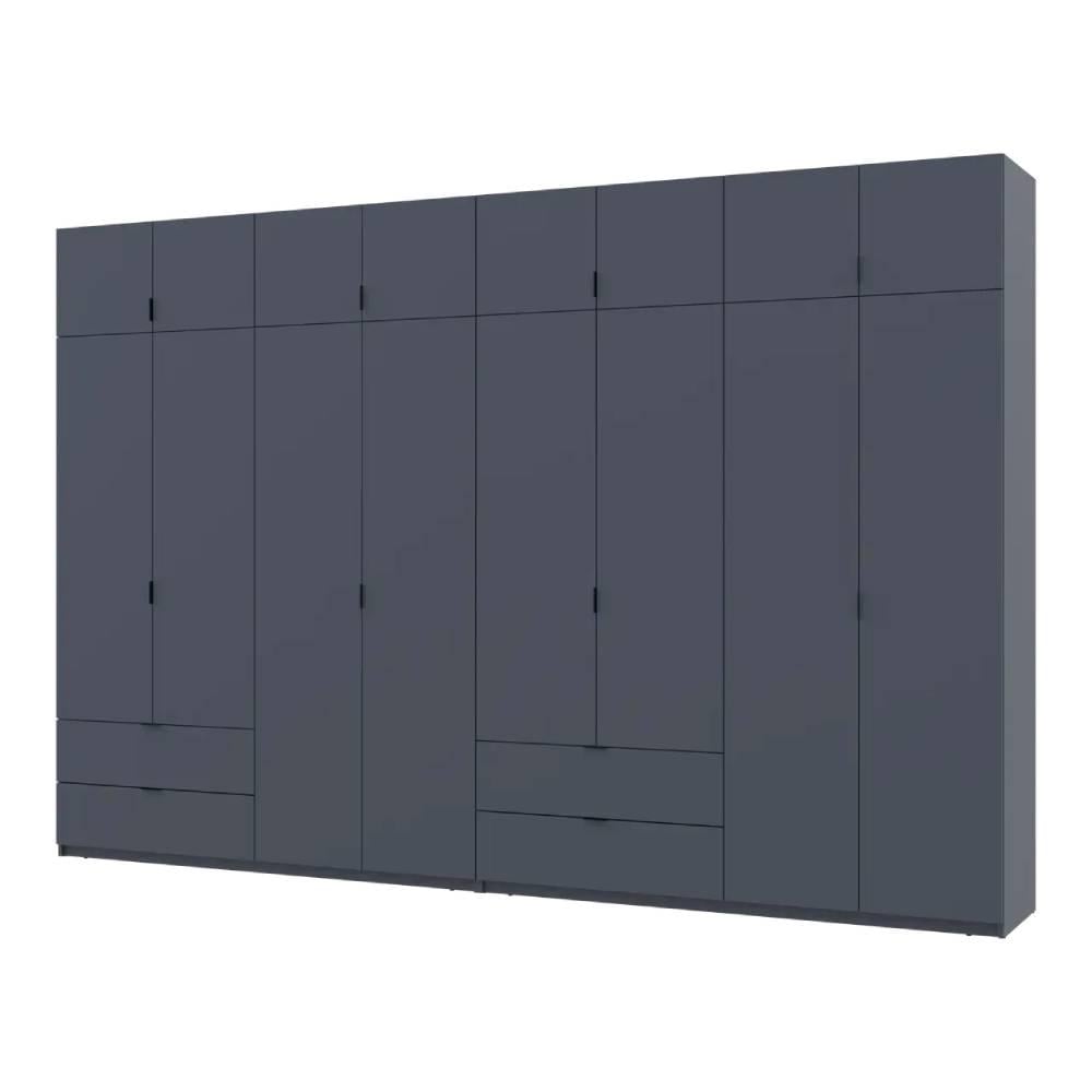 Шкаф для одежды Doros Лукас 4+4 ДСП 360х50х240 см Графит (DRS-011702 42005145)