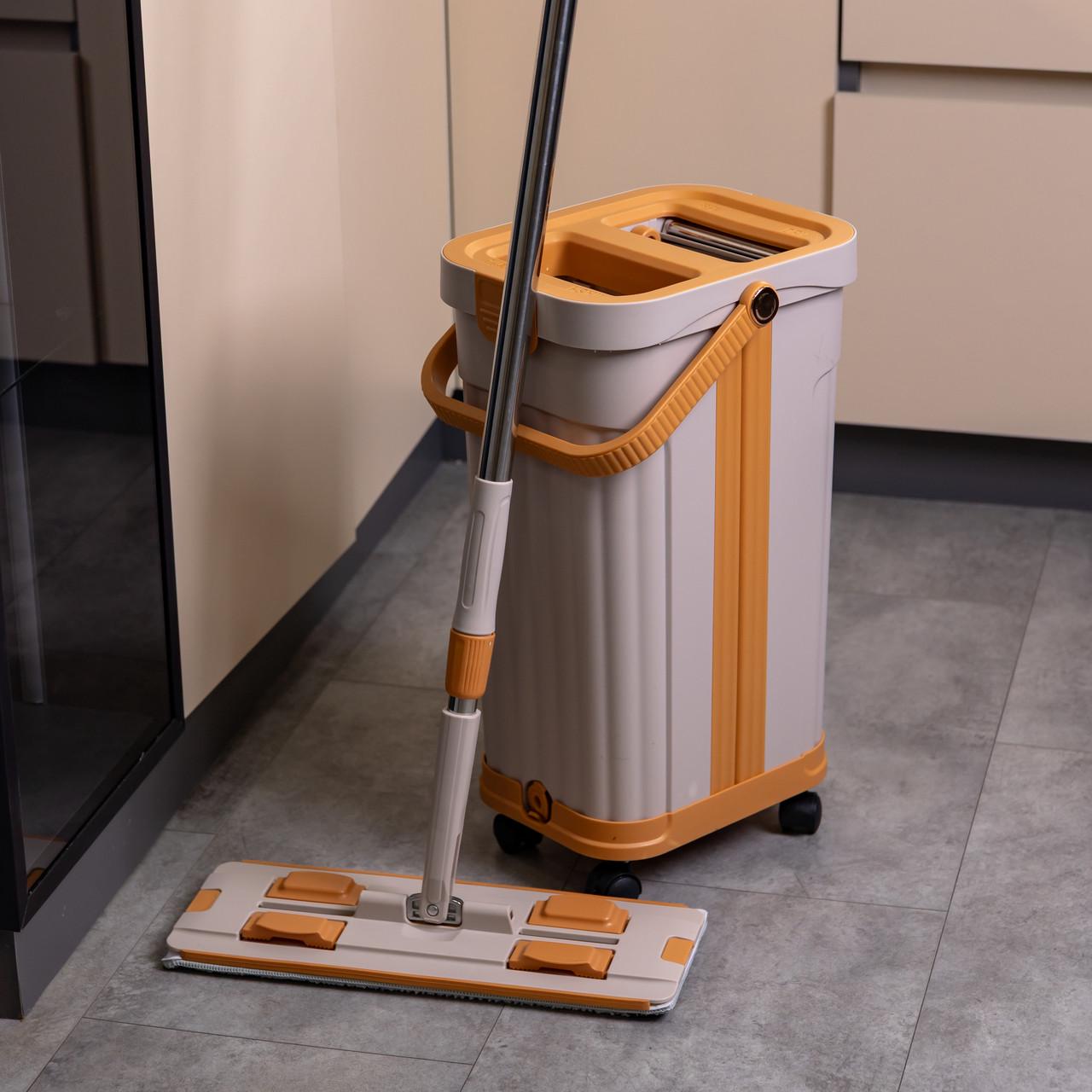 Швабра с ведром для мытья полов с отжимом 16 л (HP-35015-58) Швабра с ведром для мытья полов с отжимом 16 л (HP-35015-58)